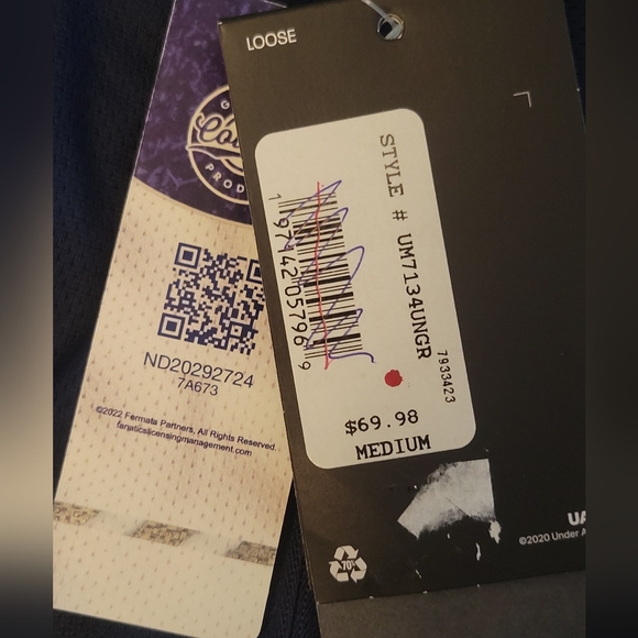 NWT Notre Dame Under Armour College Game Day Collection ½ Zip Loose Fit Shirt MD - Picture 12 of 14